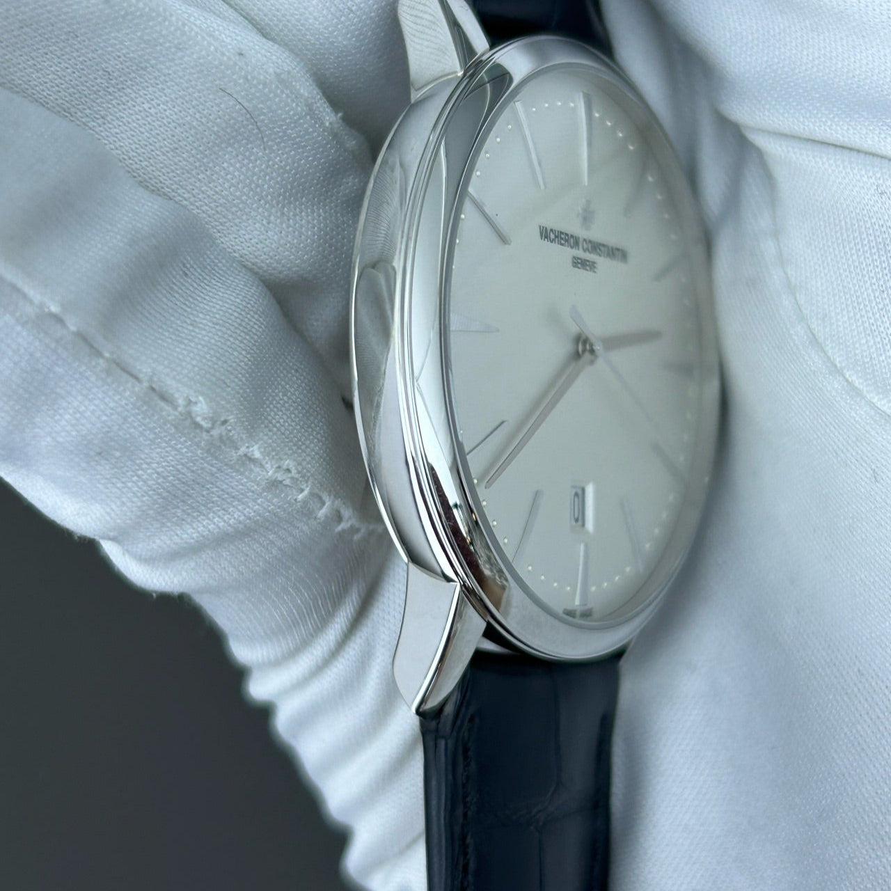 2023 Pre-owned Vacheron Constantin - 85180/000G-9230 Patrimony Contemporaine Self-Winding White Gold / Silver