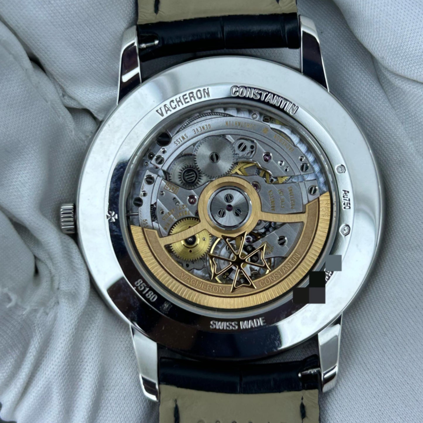 2023 Pre-owned Vacheron Constantin - 85180/000G-9230 Patrimony Contemporaine Self-Winding White Gold / Silver