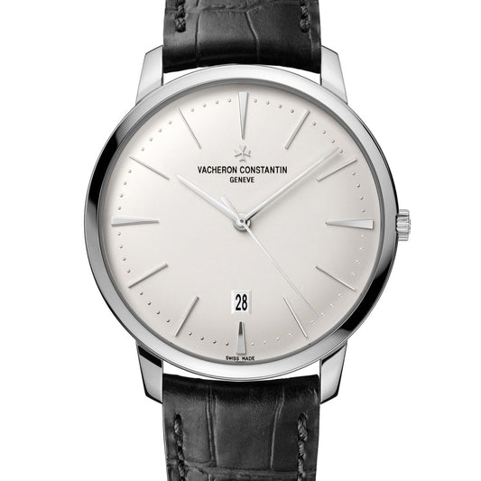 2023 Pre-owned Vacheron Constantin - 85180/000G-9230 Patrimony Contemporaine Self-Winding White Gold / Silver