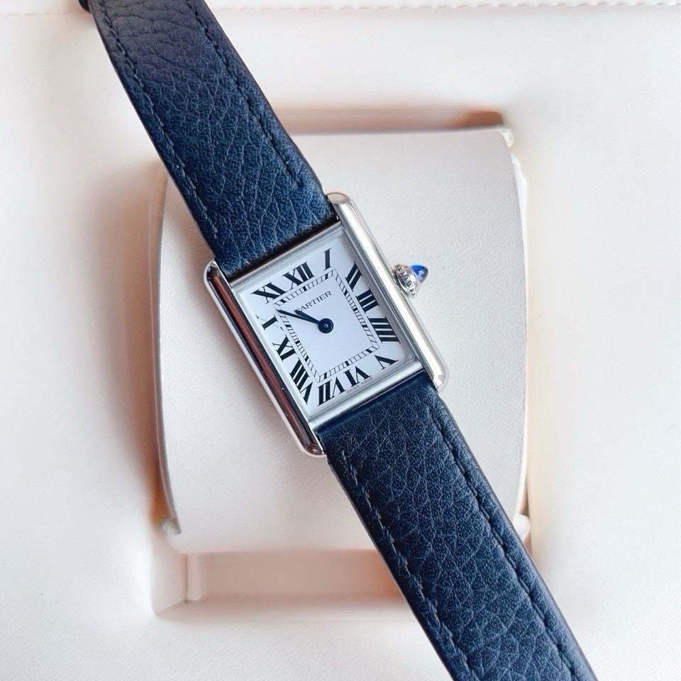 2023 Pre-owned Cartier - WSTA0042 Tank Must Small Quartz Stainless Steel / Silver