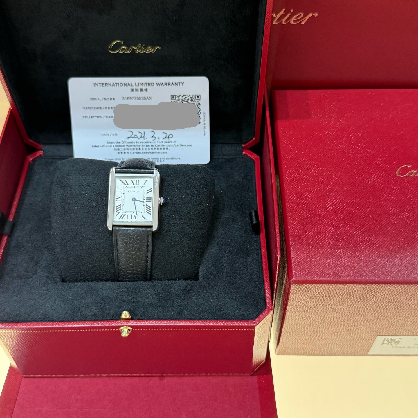 2021 Like New Cartier Tank Series WSTA0028