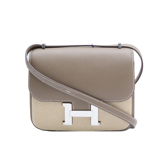 Hermès Constance 19 Etoupe (18) Epsom Palladium Hardware