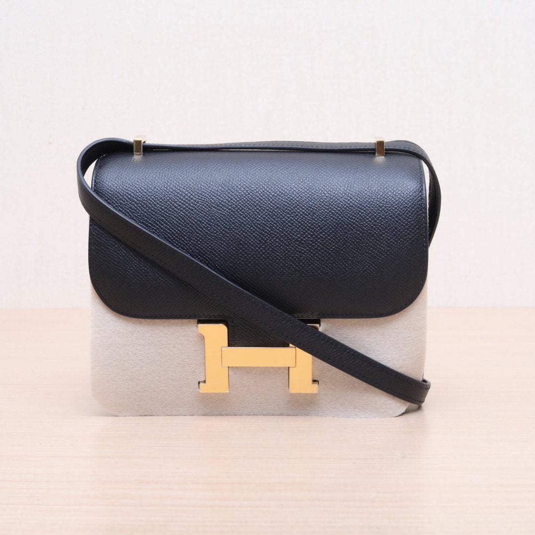 Hermès Constance 19 Noir (89) Epsom Gold Hardware