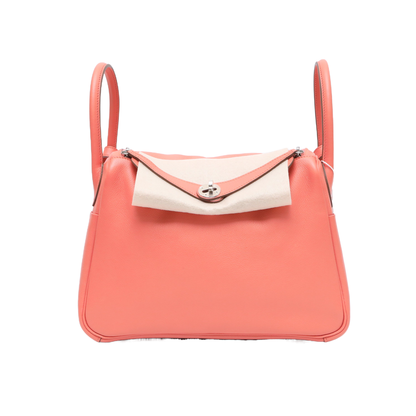 Hermès Lindy 30 Crevette (L5) Evercolor Palladium Hardware