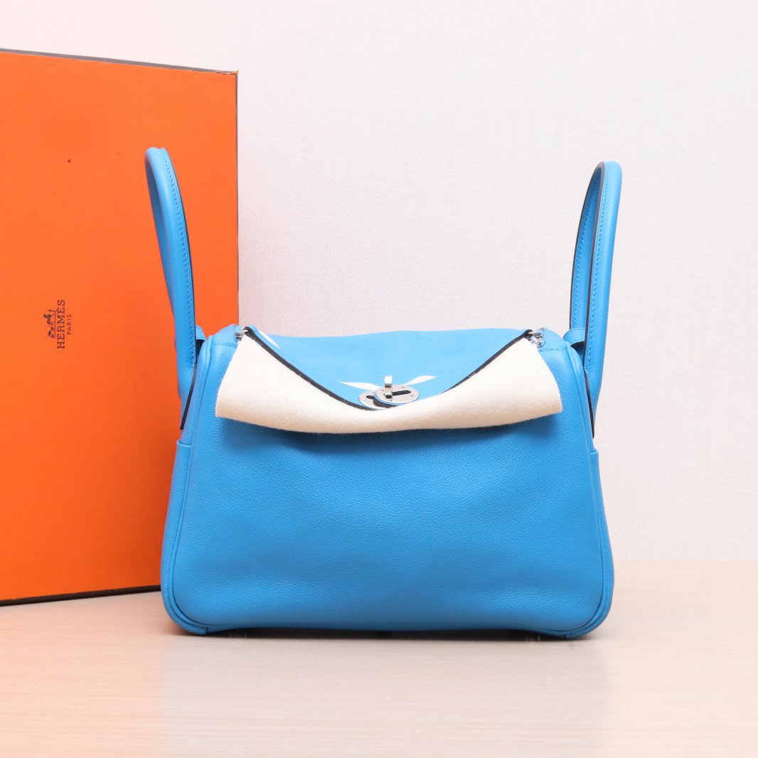 Hermès Lindy 26 Bieu Zenribar (B3) Evercolor Palladium Hardware