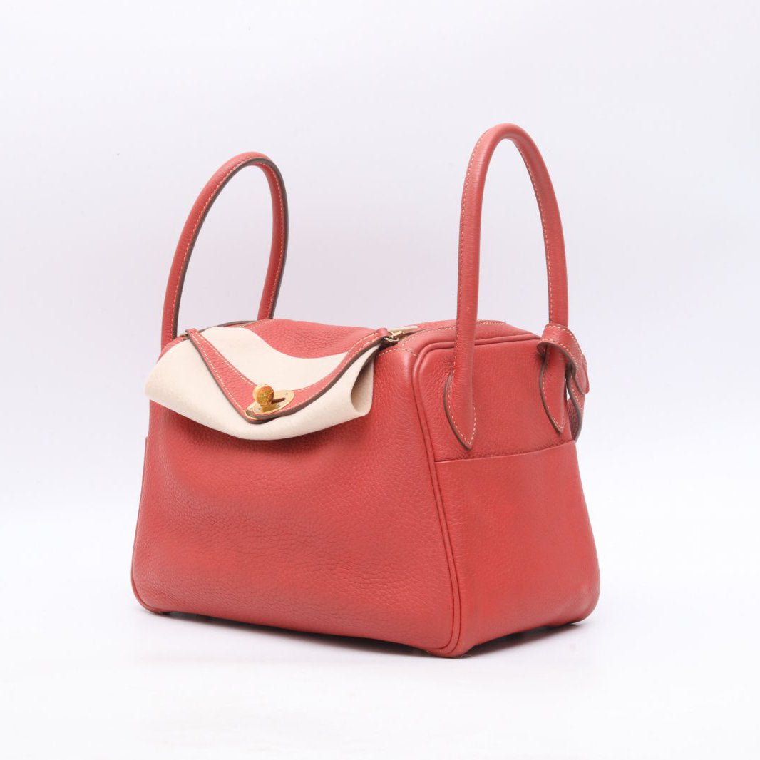 Hermès Lindy 26 Sanguine (9M) Taurillon Clemence Gold Hardware