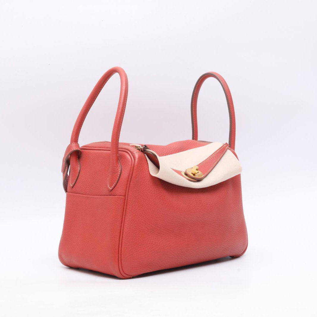 Hermès Lindy 26 Sanguine (9M) Taurillon Clemence Gold Hardware