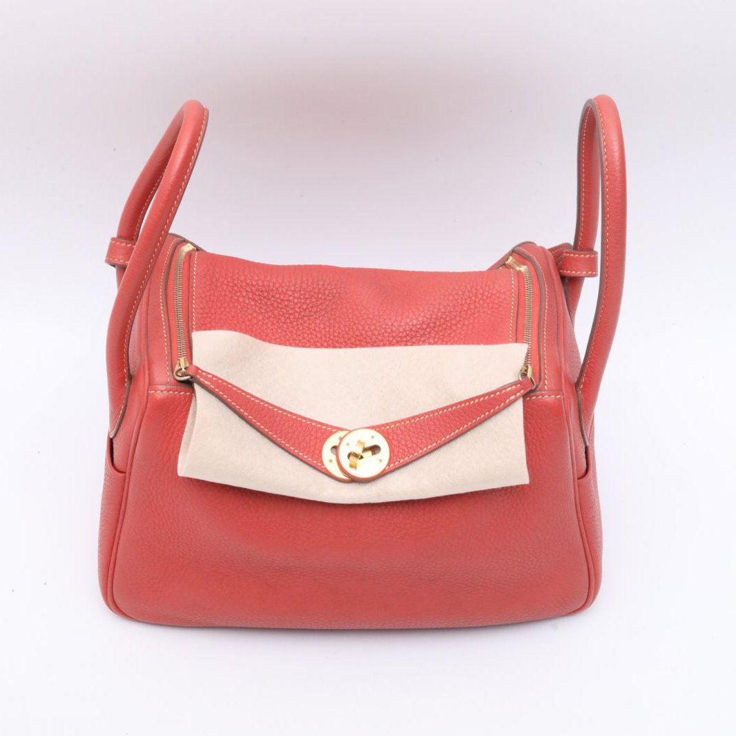 Hermès Lindy 26 Sanguine (9M) Taurillon Clemence Gold Hardware