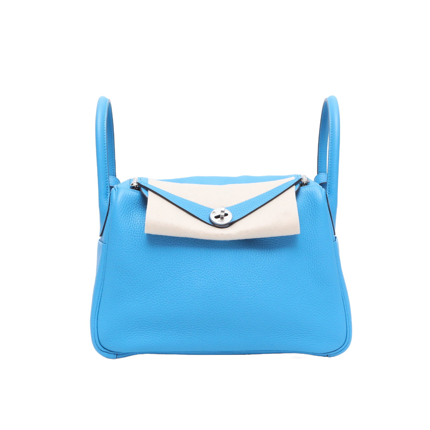 Hermès Lindy 30 Bieu Zenribar (B3) Taurillon Clemence Palladium Hardware
