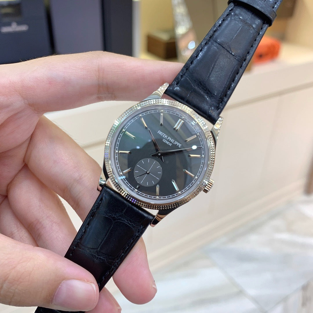 2025 Brand New Patek Philippe - 6119G-001 Calatrava Clous de Paris White Gold / Gray