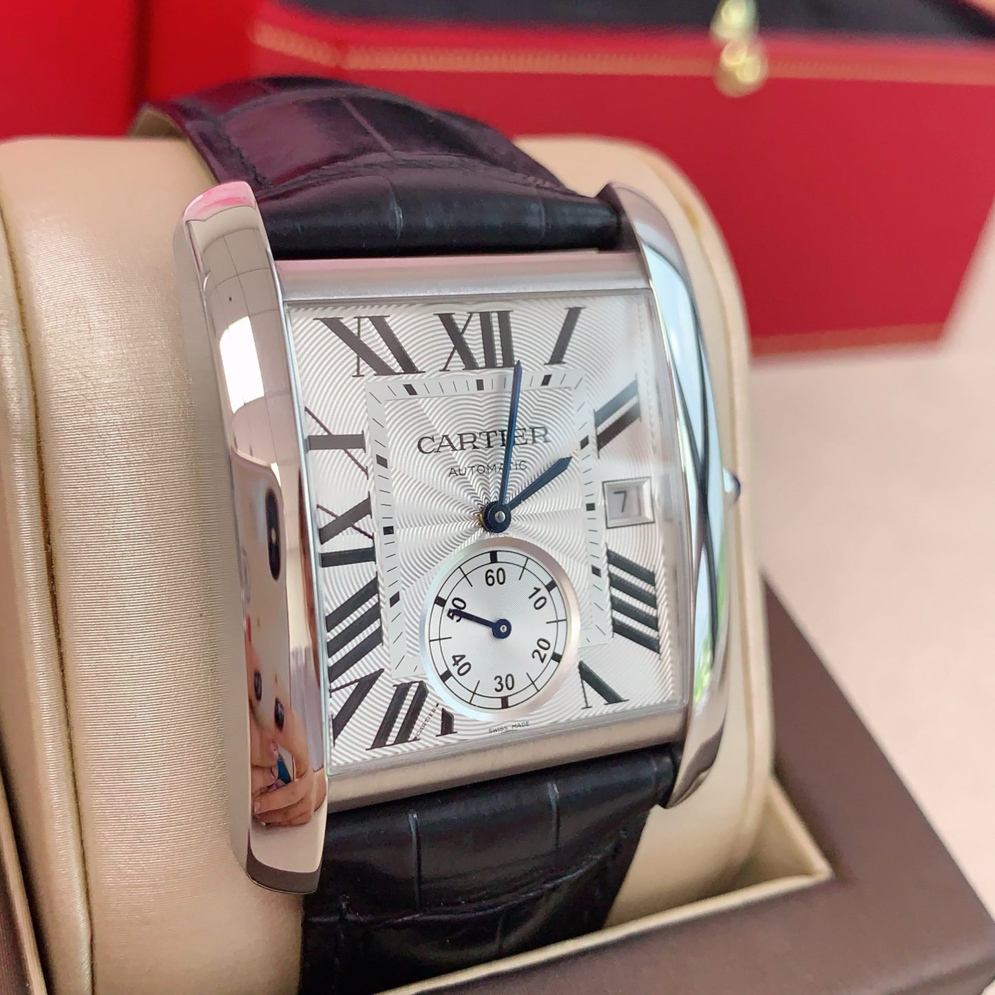 2025 Like New Cartier - W5330003 Tank MC 34.3 Stainless Steel / Silver