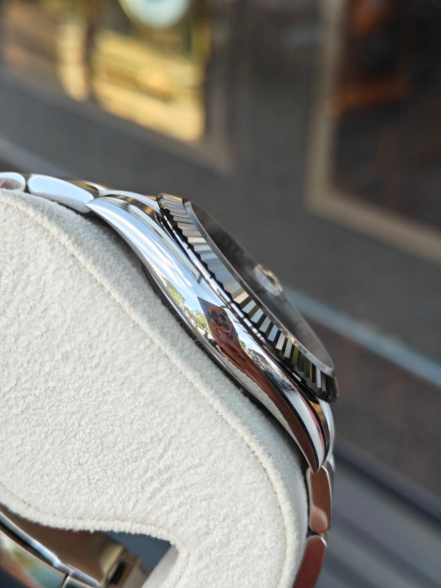 2025 Brand New Rolex - 126334-0021 Datejust 41 Stainless Steel Fluted / Slate - Roman / Oyster