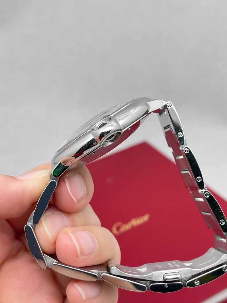 2025 Like New Cartier - W69012Z4 Ballon Blue de Cartier 42 Automatic Stainless Steel / Silver / Bracelet