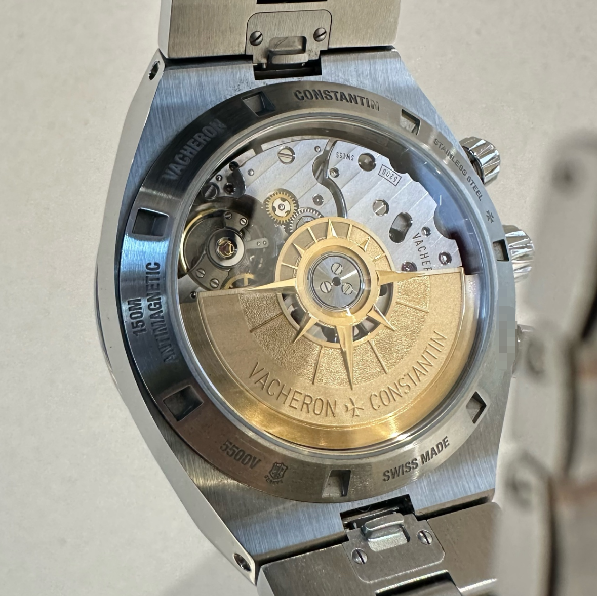 2023 Like New Vacheron Constantin - 5500V/110A-B148 Overseas Chronograph Stainless Steel / Blue