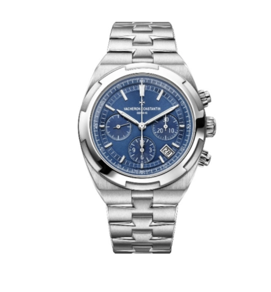 2023 Like New Vacheron Constantin - 5500V/110A-B148 Overseas Chronograph Stainless Steel / Blue