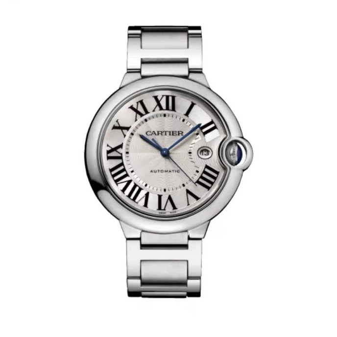 2025 Like New Cartier - W69012Z4 Ballon Blue de Cartier 42 Automatic Stainless Steel / Silver / Bracelet