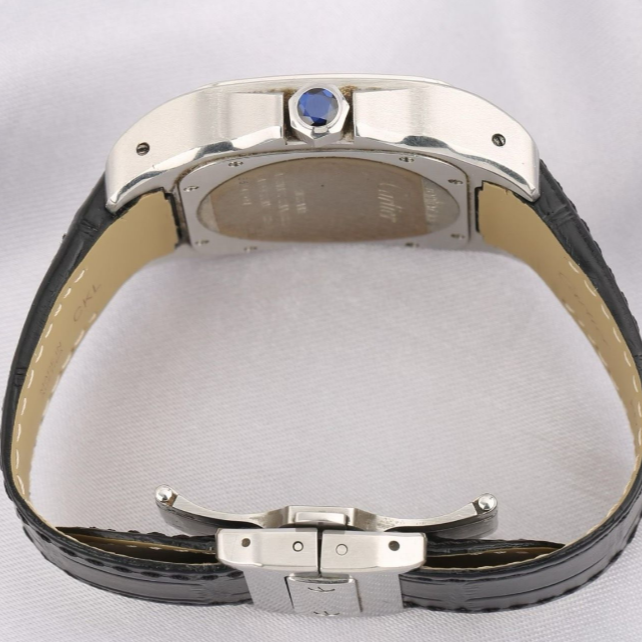 Watch Only Pre-owned Cartier Santos 100 Xl 2656 UNPOLISHED