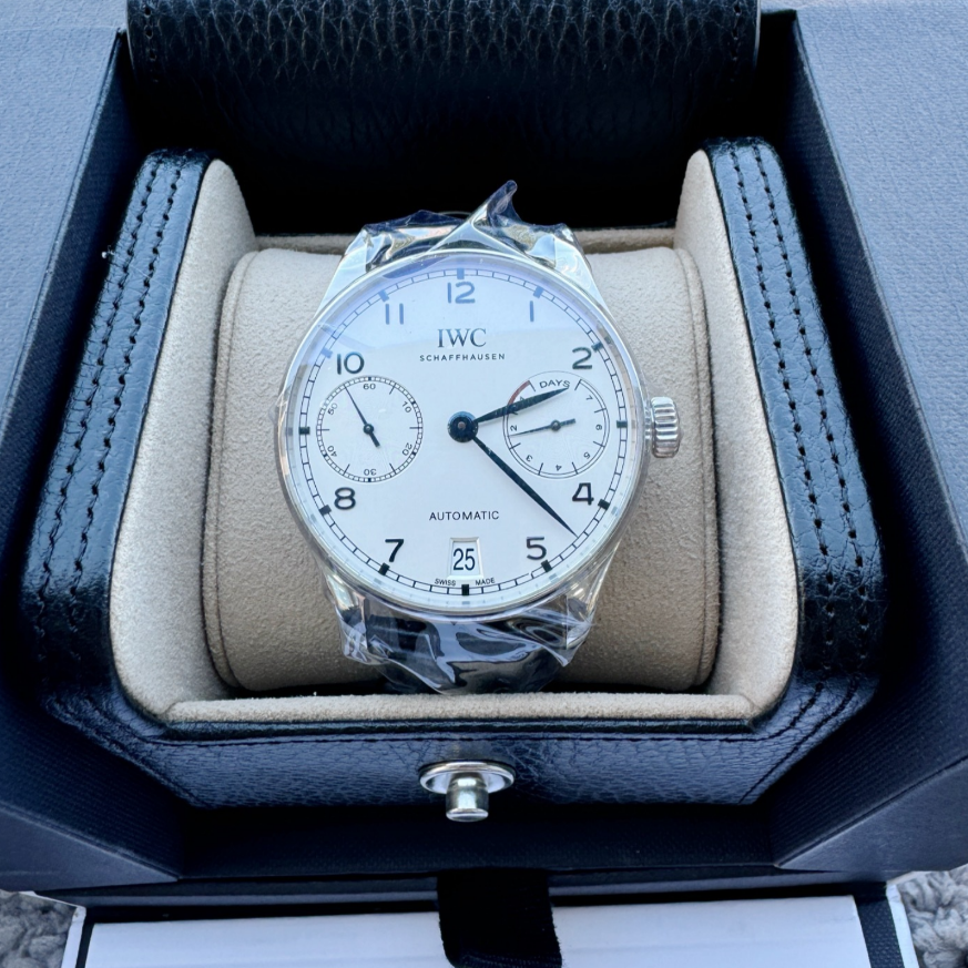 2017 Like New IWC - IW500705 Portugieser Automatic 5007 Stainless Steel / Silver - Blue Numerals