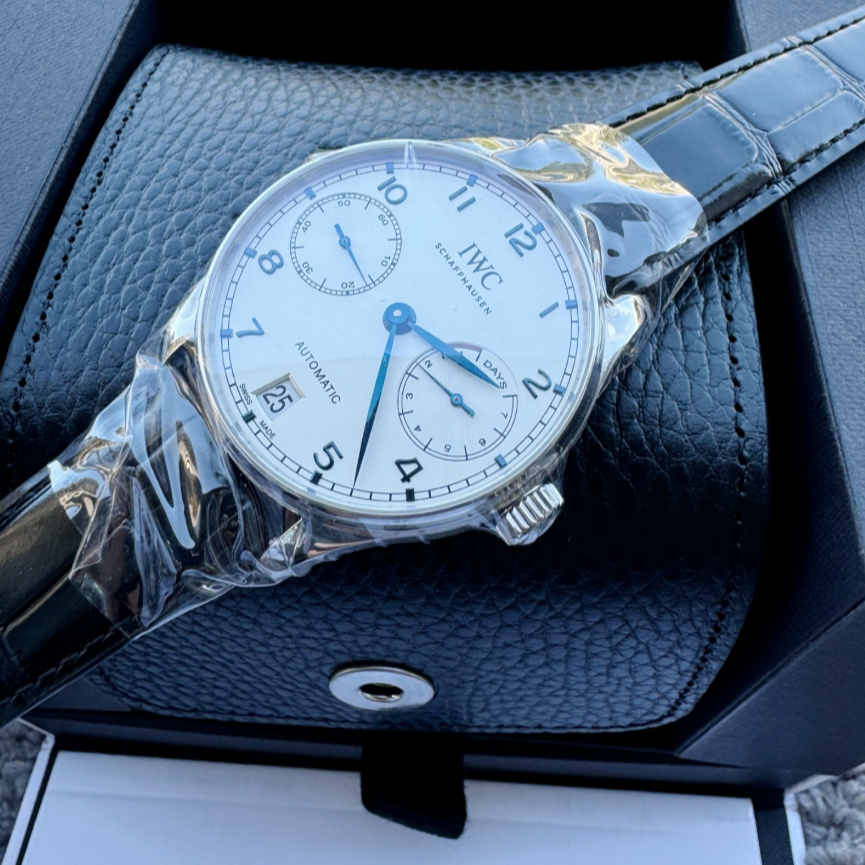 2017 Like New IWC - IW500705 Portugieser Automatic 5007 Stainless Steel / Silver - Blue Numerals