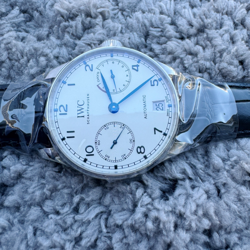 2017 Like New IWC - IW500705 Portugieser Automatic 5007 Stainless Steel / Silver - Blue Numerals