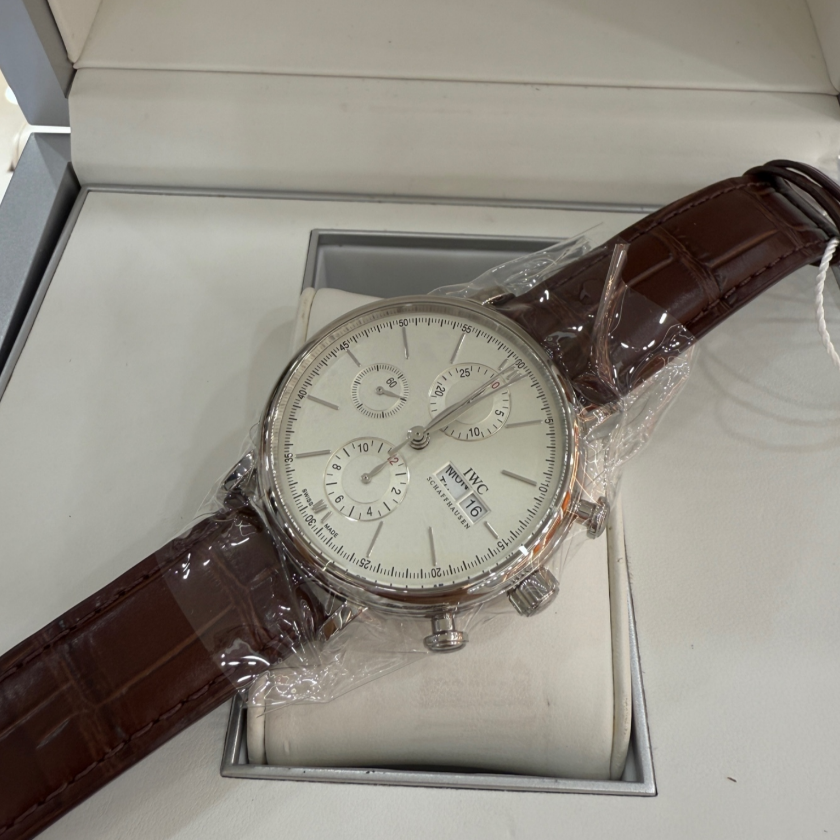 2017 Pre-owned IWC - IW3910-07 Portofino Chronograph Stainless Steel / Silver