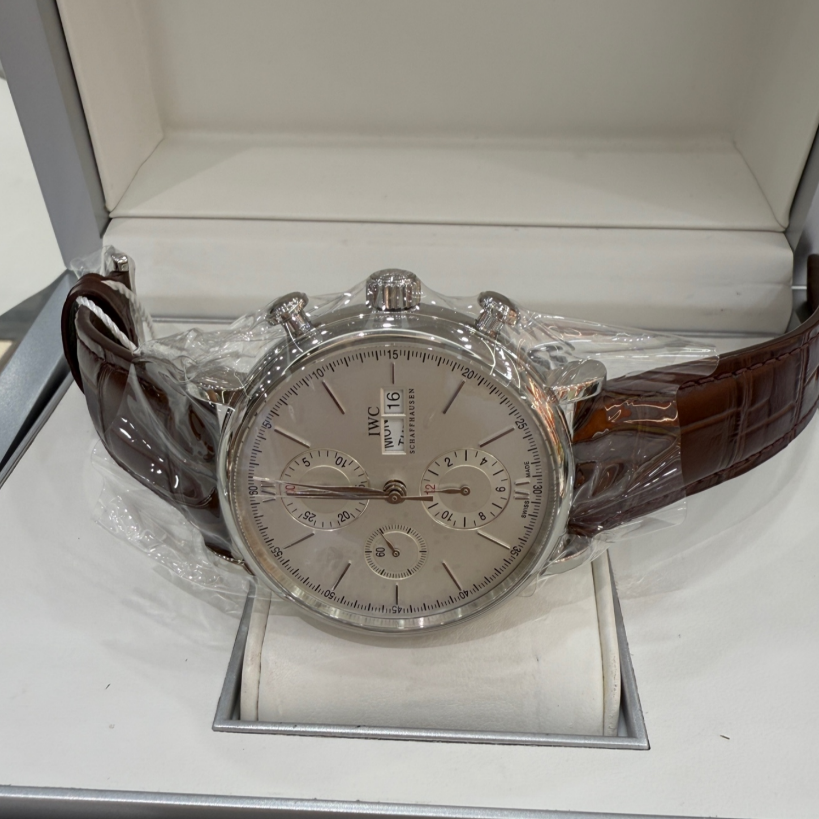 2017 Pre-owned IWC - IW3910-07 Portofino Chronograph Stainless Steel / Silver