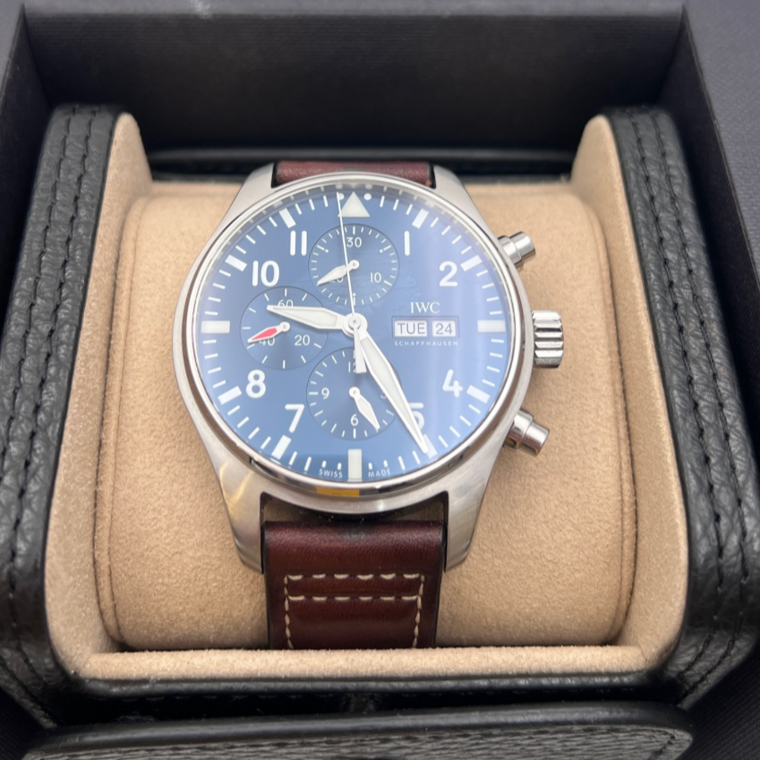 2022 Pre-owned IWC - IW377714 Pilot's Watch Chronograph Stainless Steel / Le Petit Prince