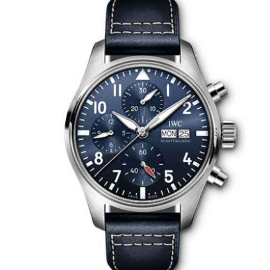 2025 New IWC - IW388101 Pilot's Watch Chronograph 41 Stainless Steel / Blue