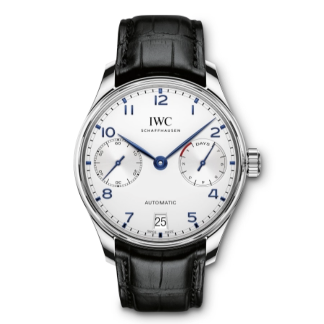 2017 Like New IWC - IW500705 Portugieser Automatic 5007 Stainless Steel / Silver - Blue Numerals