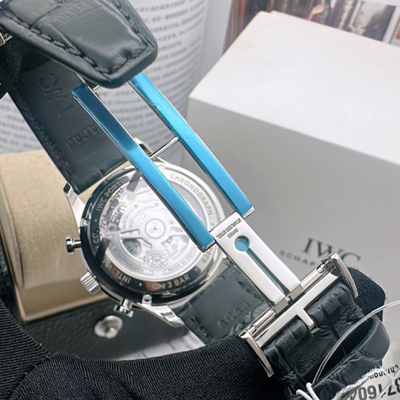 2021 New IWC - IW371604 Portugieser Chronograph Stainless Steel / Silver - Rose