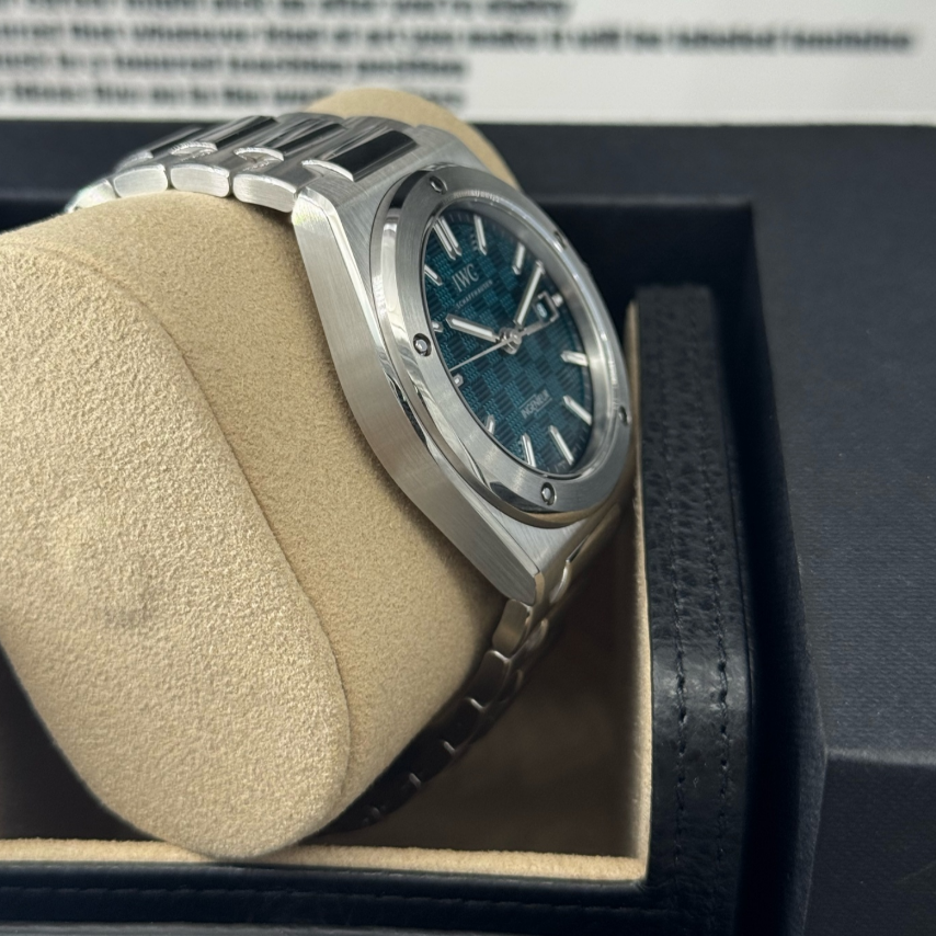 2025 Brand New IWC - IW328903 Ingenieur Automatic 40 Stainless Steel / Aqua Blue