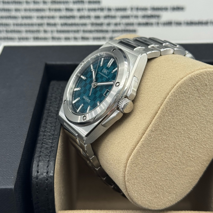 2025 Brand New IWC - IW328903 Ingenieur Automatic 40 Stainless Steel / Aqua Blue
