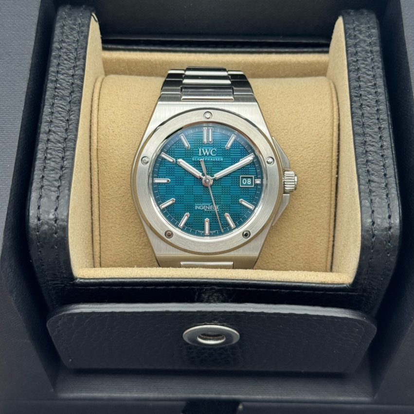 2025 Brand New IWC - IW328903 Ingenieur Automatic 40 Stainless Steel / Aqua Blue