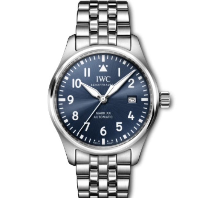 2025 New IWC - IW328204 Pilot's Watch Mark XX Stainless Steel / Blue / Bracelet