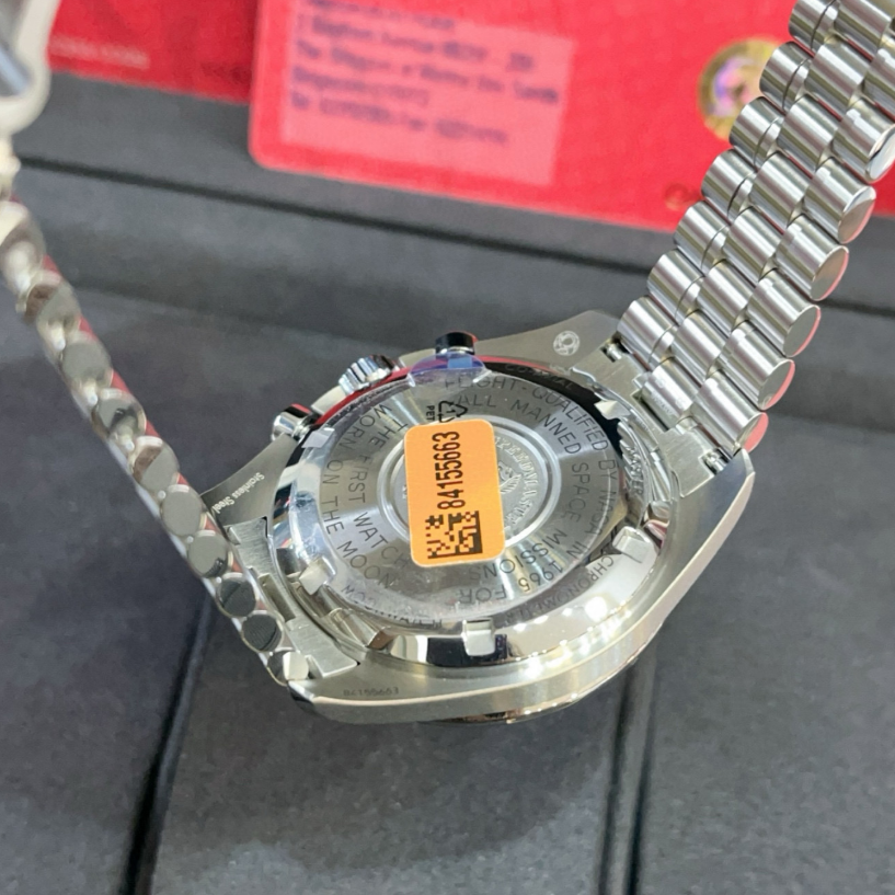 2025 New Omega - 310.30.42.50.01.001 Speedmaster Professional Moonwatch 3861 Stainless Steel / Black / Plexi / Bracelet