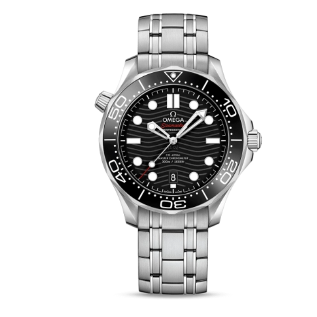 2025 New Omega - 210.30.42.20.03.001 Seamaster Diver 300M Master Co-Axial 42 Stainless Steel / Blue / Bracelet