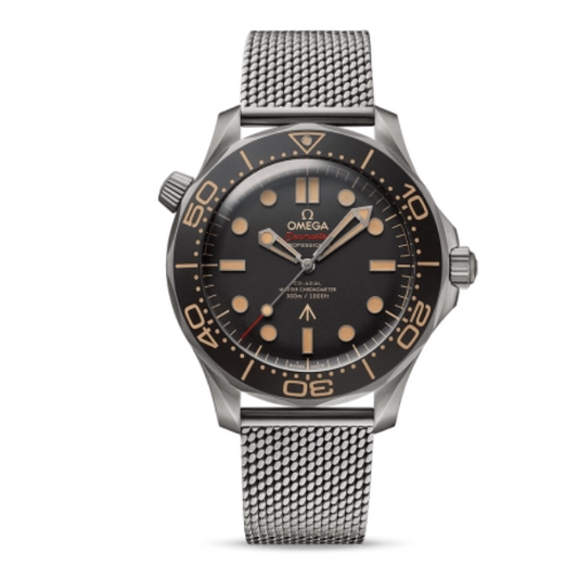 2024 Pre-owned Omega - 210.90.42.20.01.001 Seamaster Diver 300M Master Co-Axial 42 James Bond No Time to Die / Bracelet