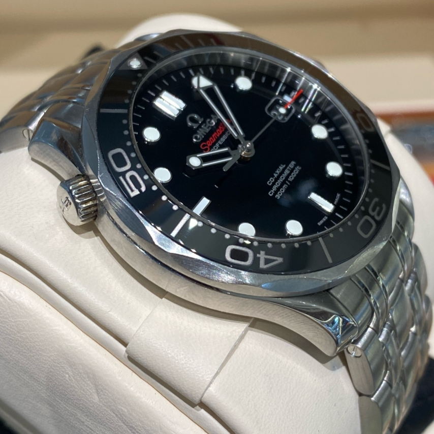 2022 Pre-owned Omega - 212.30.41.20.01.003 Seamaster Diver 300M Co-Axial 41 Stainless Steel / Black / Bracelet / Ceramic