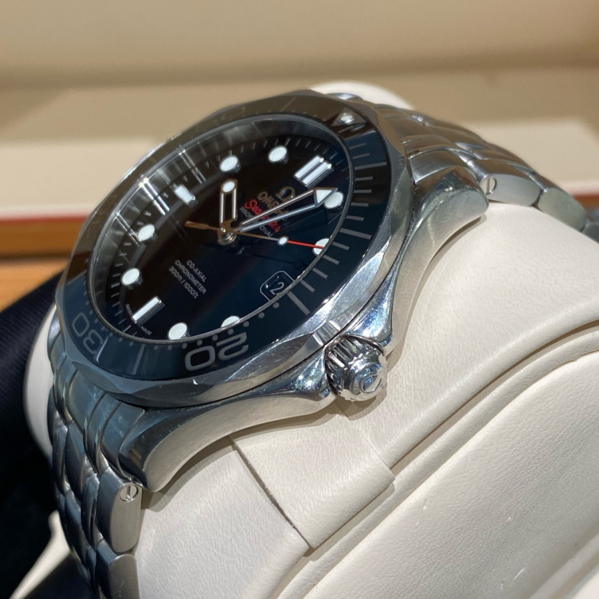 2022 Pre-owned Omega - 212.30.41.20.01.003 Seamaster Diver 300M Co-Axial 41 Stainless Steel / Black / Bracelet / Ceramic