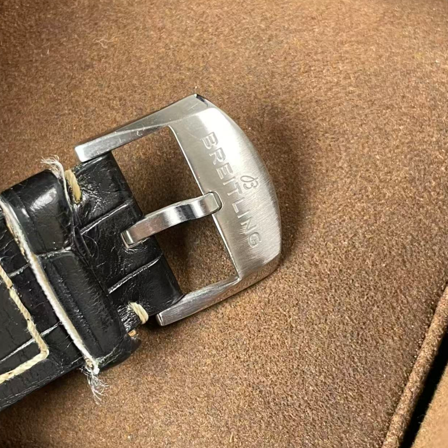 2023 Pre-owned Breitling - AB0118221G1P1 Premier B01 Chronograph 42 Stainless Steel / Silver / Croco / Folding