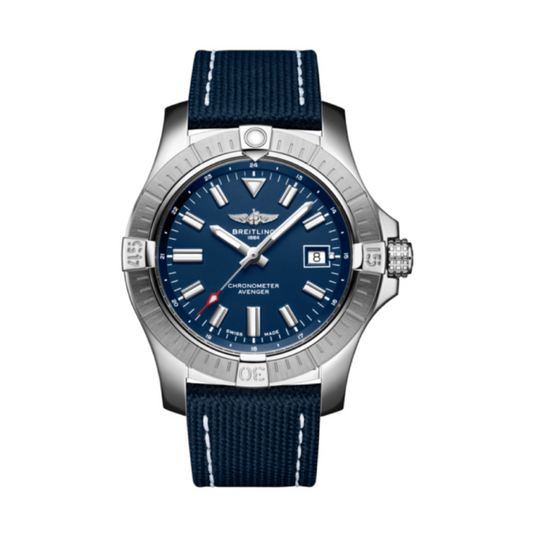 2020 Pre-owned Breitling - A17318101C1X1 Avenger Automatic 43 Stainless Steel / Blue / Military / Pin