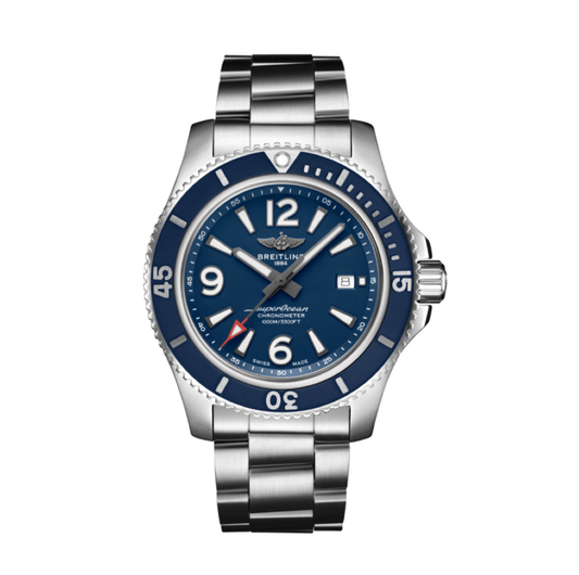 2022 Pre-owned Breitling - A17367D81C1A1 Superocean 44 Stainless Steel / Blue / Bracelet