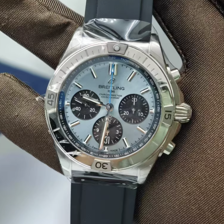 2025 New Breitling - PB0134101C1S1 Chronomat B01 42 Stainless Steel / Platinum / Ice Blue