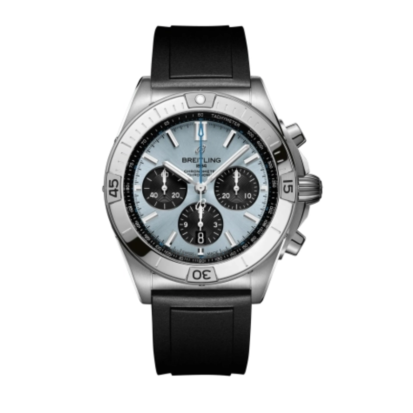 2025 New Breitling - PB0134101C1S1 Chronomat B01 42 Stainless Steel / Platinum / Ice Blue