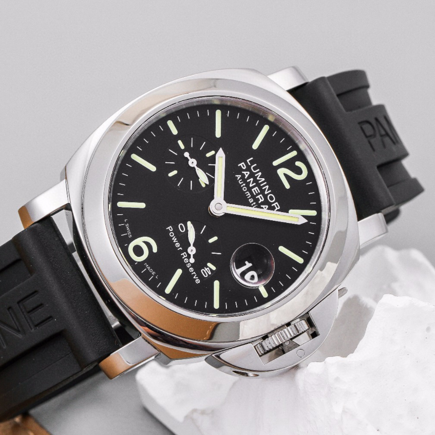 Watch Only Pre-owned Panerai - PAM00090 Luminor Power Reserve Automatic Acciaio