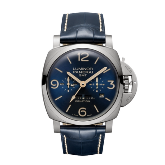 Watch ONLY Panerai - PAM00670 Luminor 1950 47 Equation Of Time 8 Days Titanium / Blue