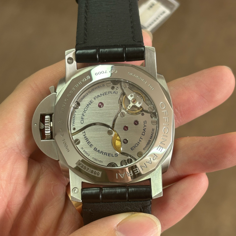 2024 Like New Panerai - PAM00233 Luminor 1950 44 8 Days GMT Stainless Steel / Black