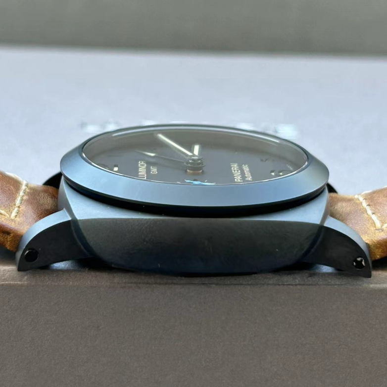 2019 Pre-owned Panerai - PAM01441 Luminor 1950 44 3 Days GMT Automatic Ceramic / Black / Dirty Dial