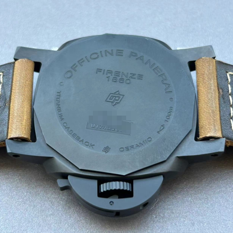 2019 Pre-owned Panerai - PAM01441 Luminor 1950 44 3 Days GMT Automatic Ceramic / Black / Dirty Dial