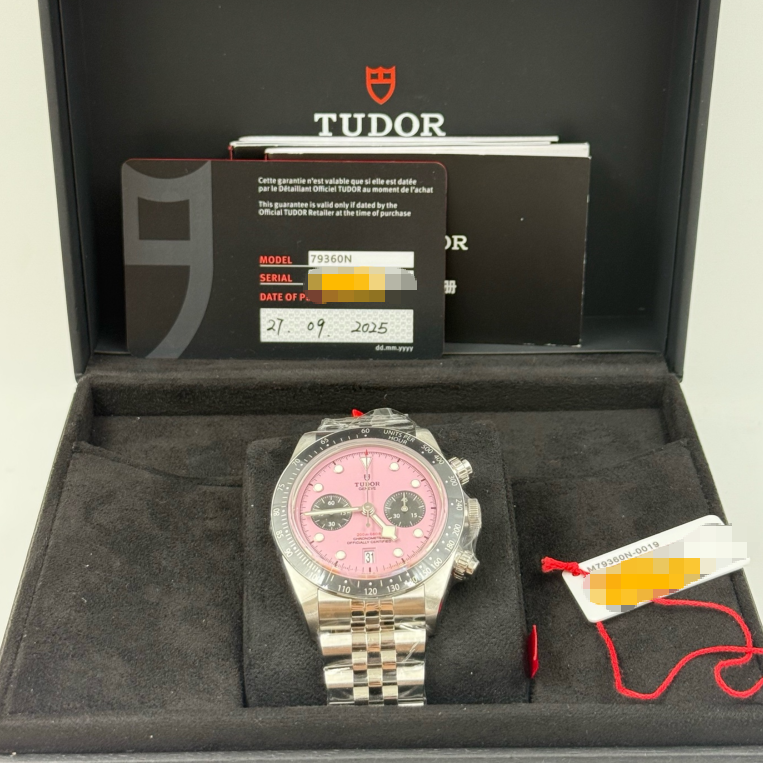 2025 New Tudor - M79360N-0019 Heritage Black Bay Chronograph Pink